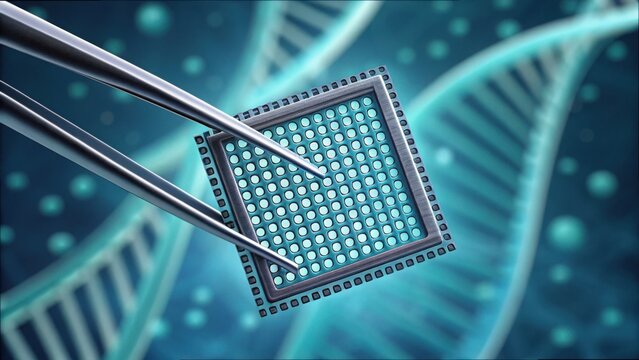 High-Resolution DNA Microarray Chip with Tweezers for Research