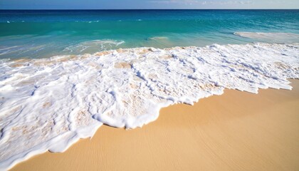 Sandy beach with turquoise water
