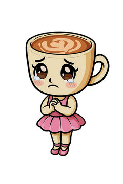 Anomali Italian Brainrot. ballerina cappuccina mimimi. PNG Transparent Background