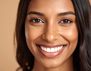 Smiling woman with perfect teeth