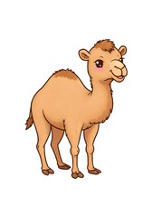 Obraz premium Cute Cartoon Camel Illustration