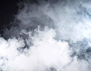 Naklejka premium Smoke swirls on dark background