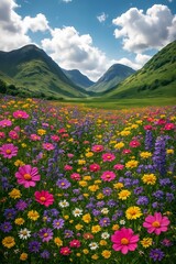 Fototapeta premium flowers in the mountains