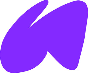 Freeform Abstract Crescent Blob Shape