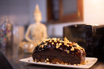 cake with chocolate