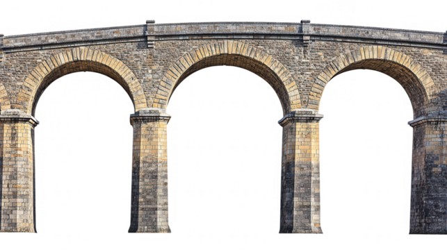 Stone Arch Bridge With Transparent Background