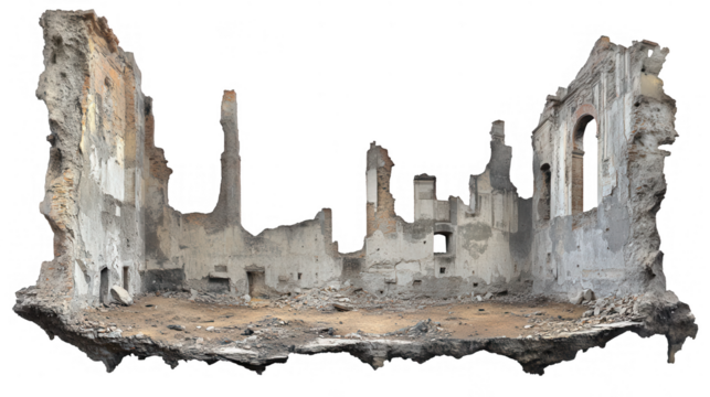 Ruins Of An Ancient Historic Building Structure