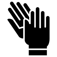 Obraz premium gloves glyph icon