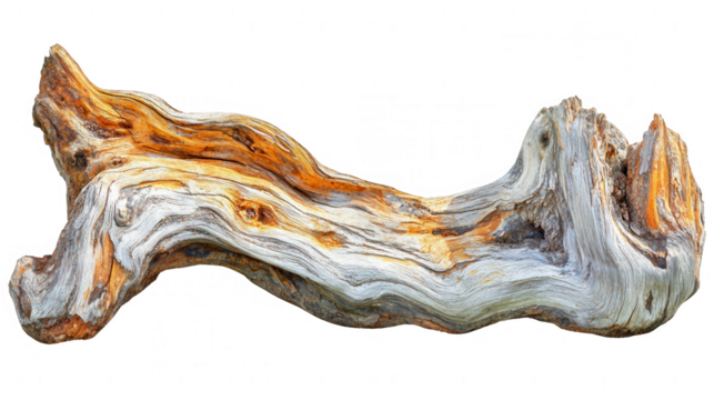 Aged Driftwood Piece With Intricate Textured Patterns