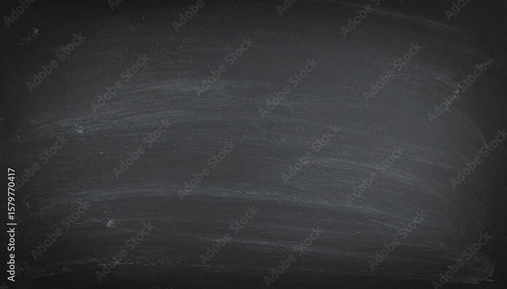 Poster a blank chalkboard with a slightly textured surface, displaying a dark background that suggests pote