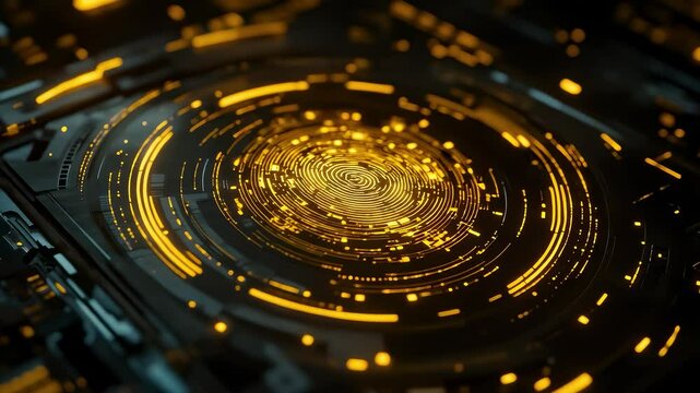 Futuristic Fingerprint Recognition Security Protection
