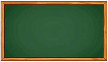 A blank green chalkboard framed in wood, perfect for teaching, presentations, or creative brainstorming sessions