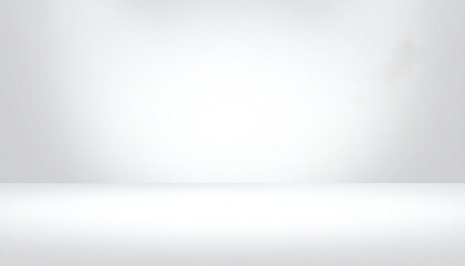 A minimalistic, empty space with a smooth white surface and a soft gradient background, ideal for showcasing products or artwork