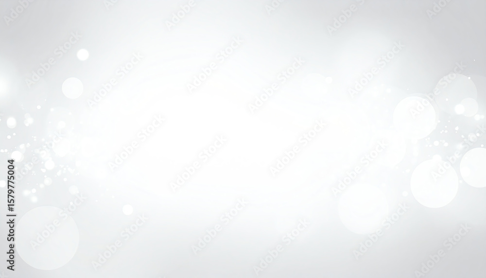 Poster a soft, blurred background featuring white circles and a gentle glow, creating a serene and ethereal