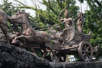 Boyolali, Indonesia-January 20, 2022: The iconic Arjuna Wijaya (Horse Statue) in Boyolali,...