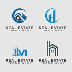 Mega set of Vector real estate logo designs