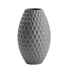 Modern honeycomb-patterned vase on a white background, ideal for home decor