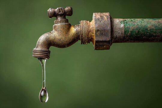 old water tap