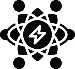 Energy collaboration connection icon vector design