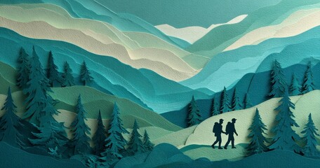 landscape with mountains