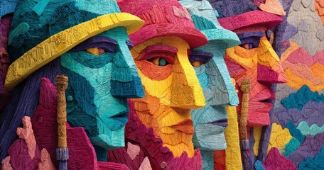 colorful fabric texture