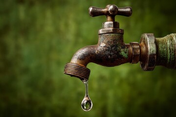 old water tap