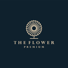 Flower logo template vector illustration design
