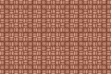 Classic Woven Batik Style Geometric Pattern in Brown Beige