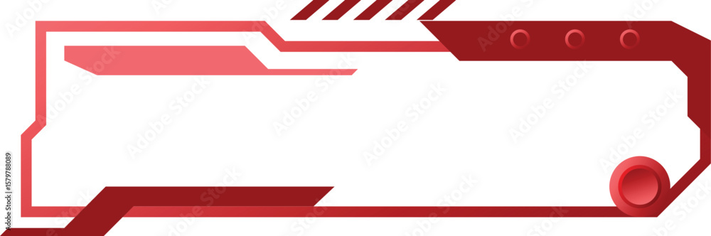 Aufkleber hud gradient frame futuristic game element graphic