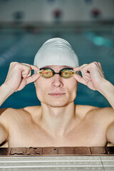 swimmer in goggles