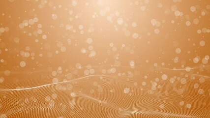 Particles Wave Flowing Video Animated Background - Powered by Adobe