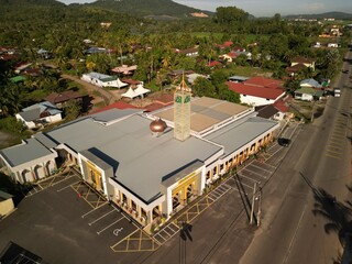 Masjid Muhibbuddin in Sungai Pasir, Sungai Petani during day and night &ndash; July 14, 2025