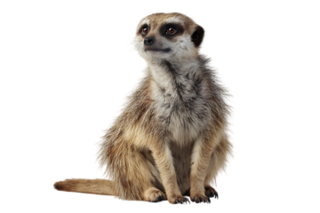 Alert Meerkat on Black