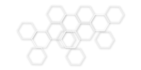 clean white background showcases interconnected   technology out line hexagon polygonal honeycomb luxury pattern , perfect for a modern and minimalist design aesthetic