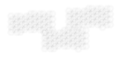  blurred white hexagonal pattern creates  subtle geometric background. perfect for adding a modern texture to designs and illustrations