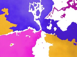 Colorful vibrant colors oil paints abstract marble patterns background in purple, pink and orange color