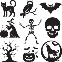 Funny Dancing Skeleton Silhouette Vector Illustration

Spooky Halloween Skeleton in Dynamic Dance Pose

Dancing Bones Silhouette for Halloween Party Design

Creepy Cartoon Skeleton Vector in Motion

H