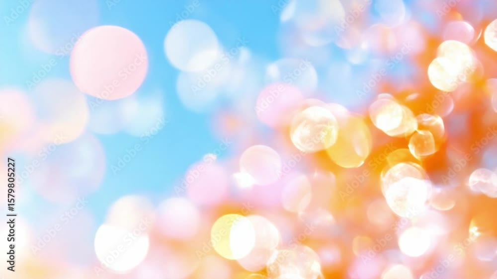 Poster bokeh light burst: an image filled with vibrant, colorful bokeh, creating a dreamy, ethereal atmosph