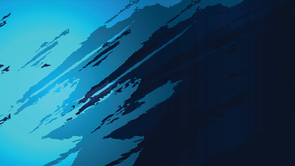 Dynamic Blue Grunge Brush Abstract Background