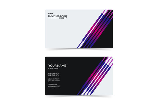 business card design template with futuristic themes
