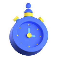 On The Clock 3D Icon Colorful Style