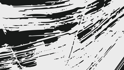 Splash Black and White Brush Grunge Texture Abstract Background