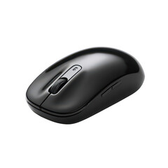 Sleek black wireless computer mouse