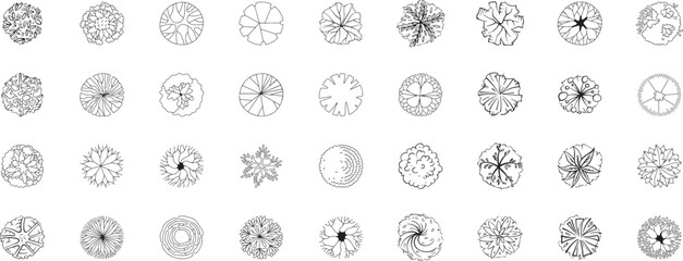 Mandala Symbol Vector Set – Light Grey, Sacred Geometry, Floral, Decorative, Spiritual, Circular, Pattern, Abstract, Meditation, Design

