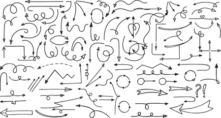 Curvy Swirl Doodle Pack – Scribble Line, Marker, Abstract, Arrow, Sketch, Hand Drawn, Flow, Artistic, Decorative, Loops

