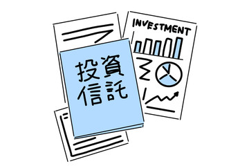 投資に関する資料と本など