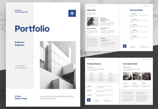 Blue And Black Portfolio