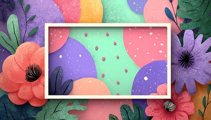 A vibrant set of watercolour floral vector illustrations perfect for spring and Easter card designs, patterns, or vintage art decorations
