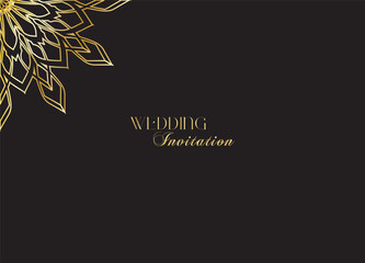 The Gold Mandala Wedding Iinvitation Card