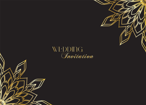 The Gold Mandala Wedding Iinvitation Card - Powered by Adobe